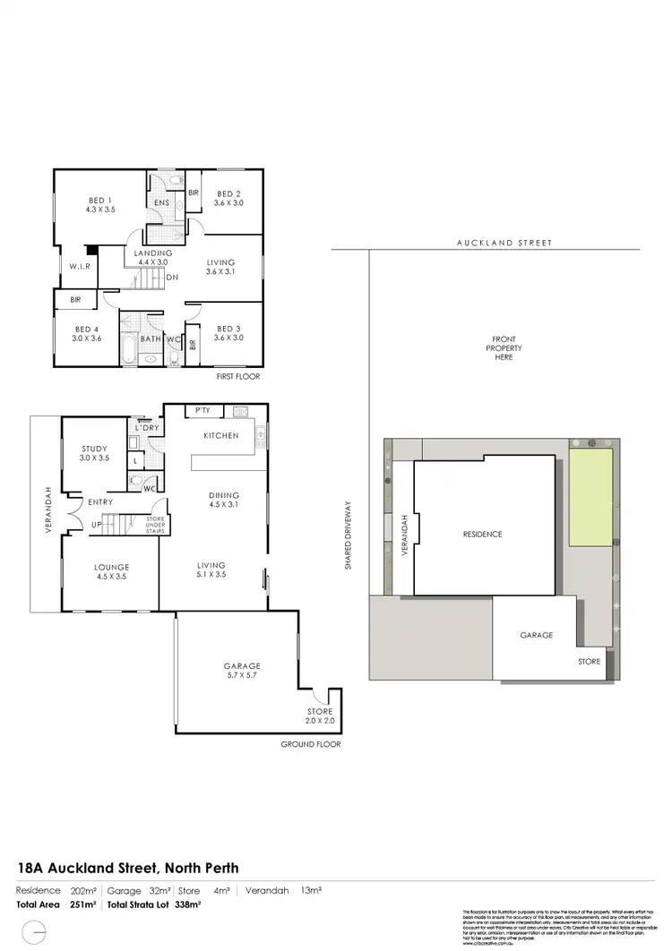 Floorplan of Homely house listing, 18A Auckland Street, North Perth WA 6006