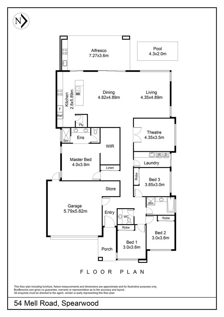 Floorplan of Homely house listing, 54 Mell Road, Spearwood WA 6163