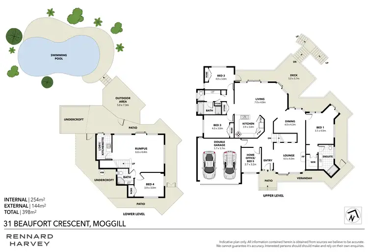 Floorplan of Homely house listing, 31 Beaufort Crescent, Moggill QLD 4070
