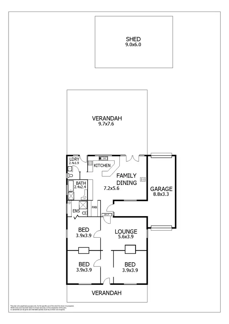 Floorplan of Homely house listing, 32 Charles Street, Murray Bridge SA 5253