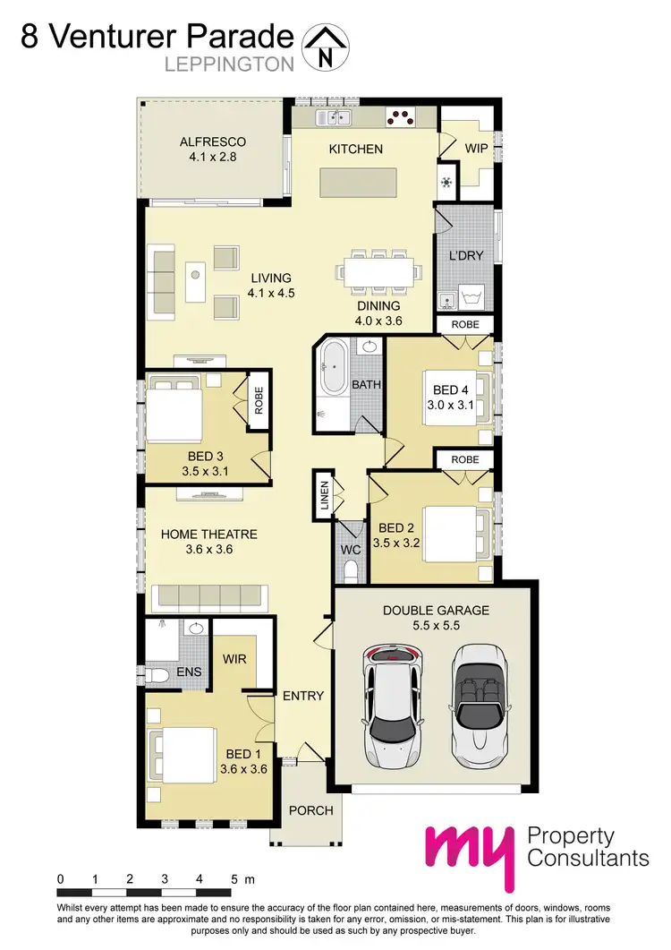 Floorplan of Homely house listing, 8 Venturer Parade, Leppington NSW 2179