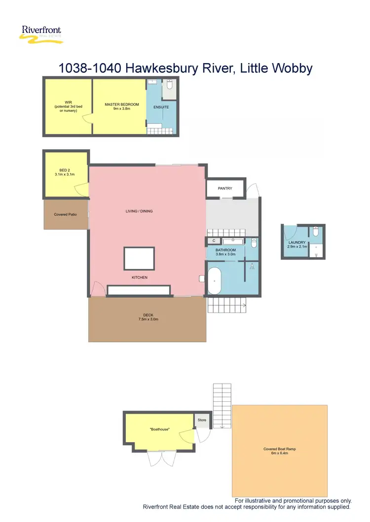 Floorplan of Homely house listing, 1038-1040 Hawkesbury River (Lot 67 & 68), Little Wobby NSW 2256