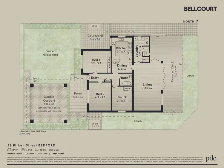 Floorplan of Homely house listing, 28 Birkett Street, Bedford WA 6052