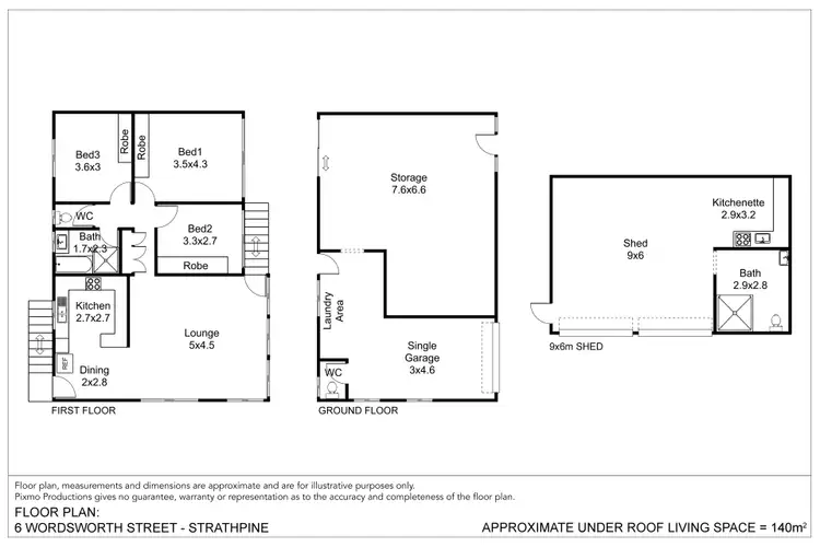 Floorplan of Homely house listing, 6 Wordsworth Street, Strathpine QLD 4500