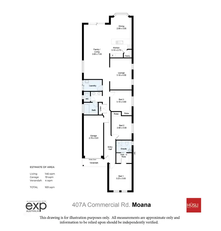 Floorplan of Homely house listing, 407A Commercial Road, Moana SA 5169