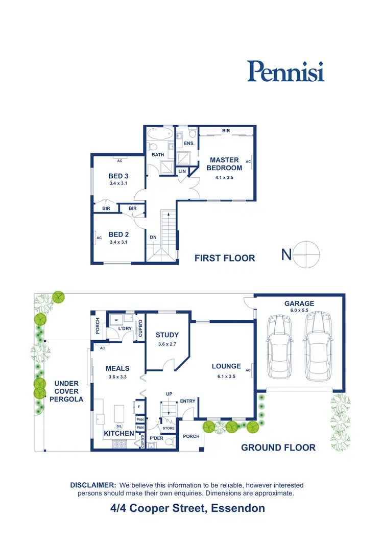 Floorplan of Homely townhouse listing, 4/4 Cooper Street, Essendon VIC 3040