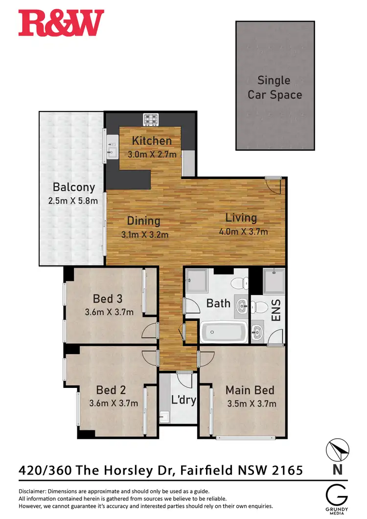Floorplan of Homely unit listing, 420/360-364 The Horsley Drive, Fairfield NSW 2165