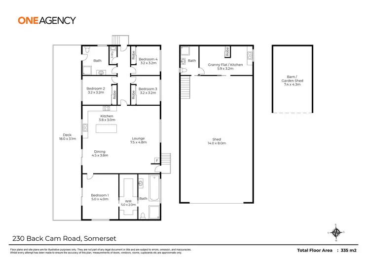 Floorplan of Homely house listing, 230 Back Cam Road, Somerset TAS 7322