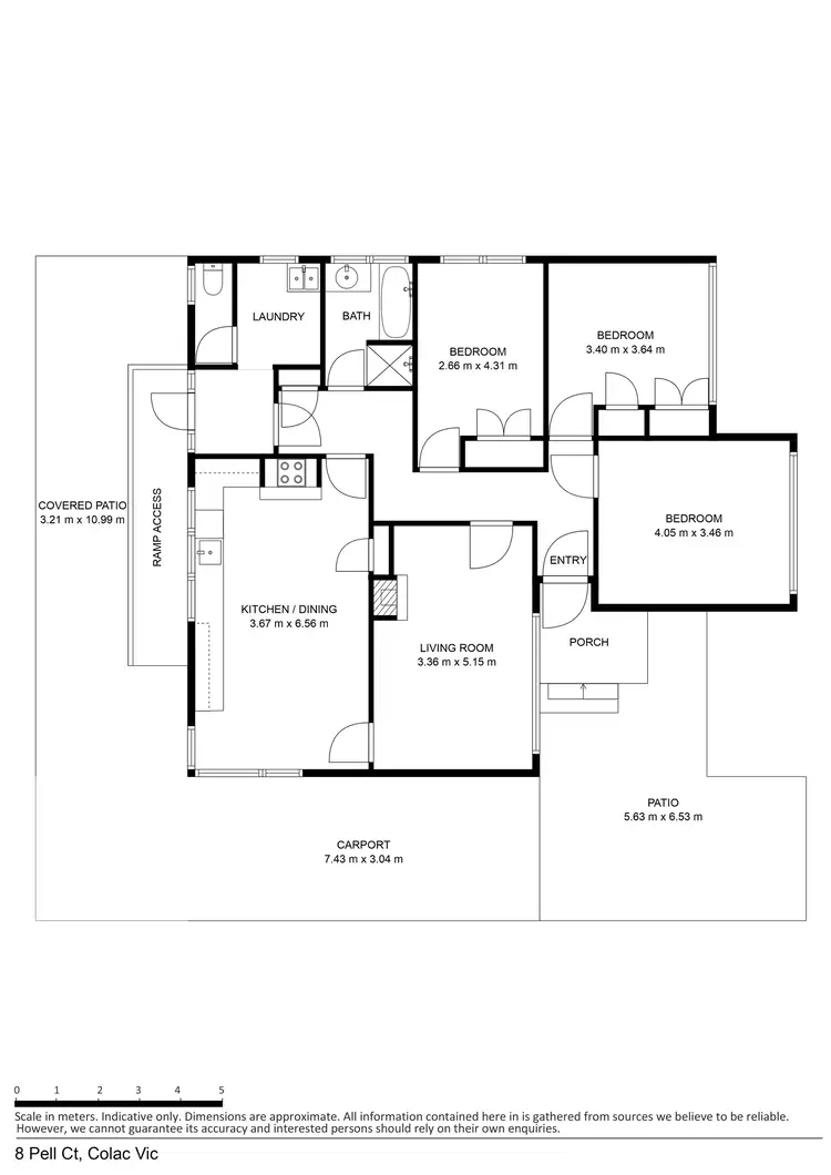 Floorplan of Homely house listing, 8 Pell Court, Colac VIC 3250