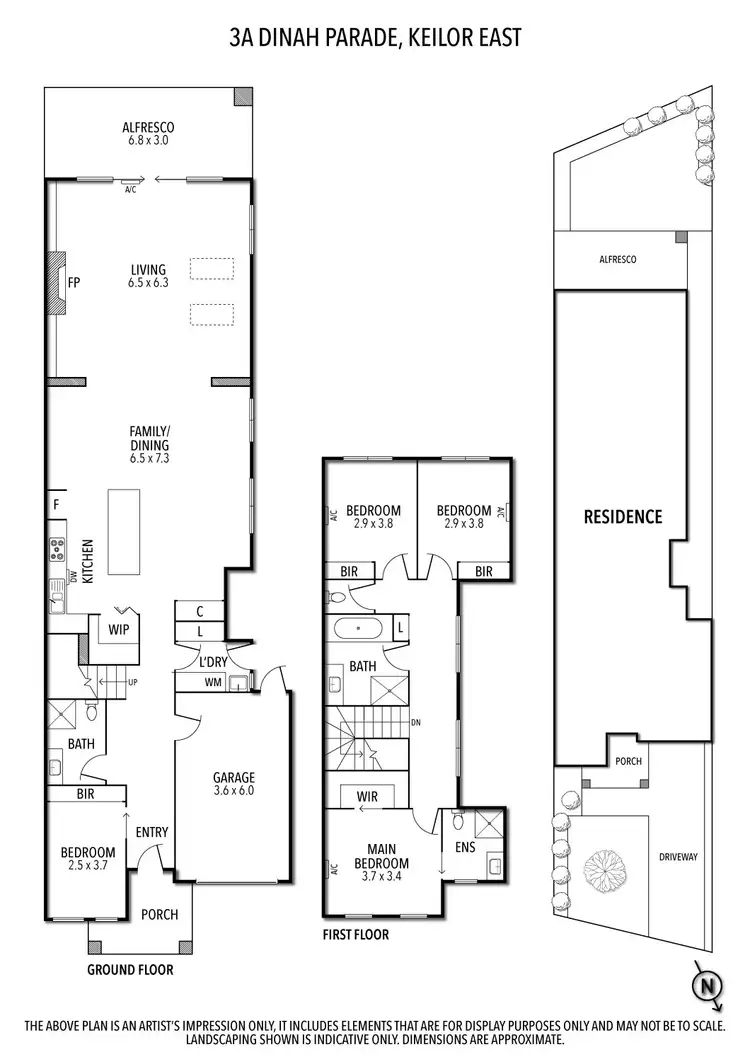Floorplan of Homely house listing, 3a Dinah Parade, Keilor East VIC 3033