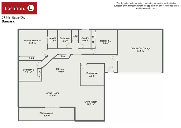 Floorplan of Homely house listing, 37 Heritage Drive, Bargara QLD 4670