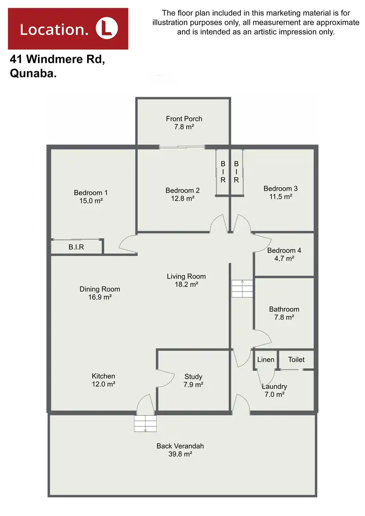Floorplan of Homely rural property listing, 41 Windermere Road, Qunaba QLD 4670