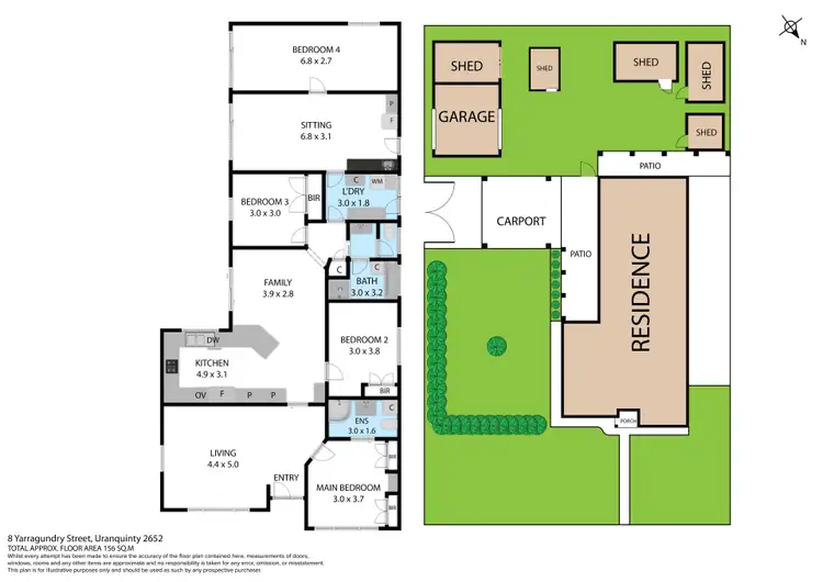 Floorplan of Homely house listing, 8 Yarragundry Street, Uranquinty NSW 2652