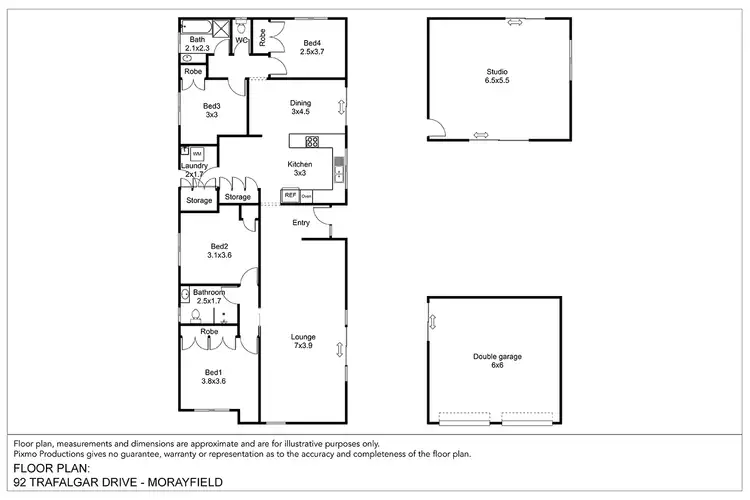 Floorplan of Homely rural property listing, 94 Trafalgar Drive, Morayfield QLD 4506