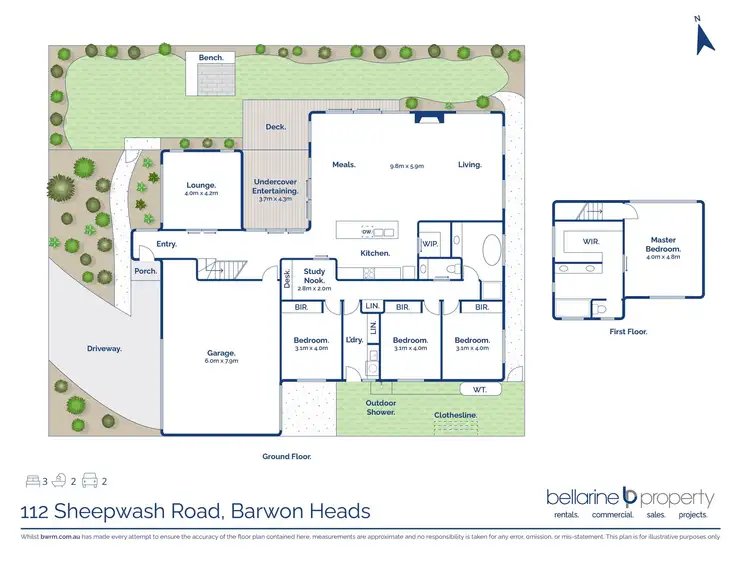 Floorplan of Homely house listing, 112 Sheepwash Road, Barwon Heads VIC 3227