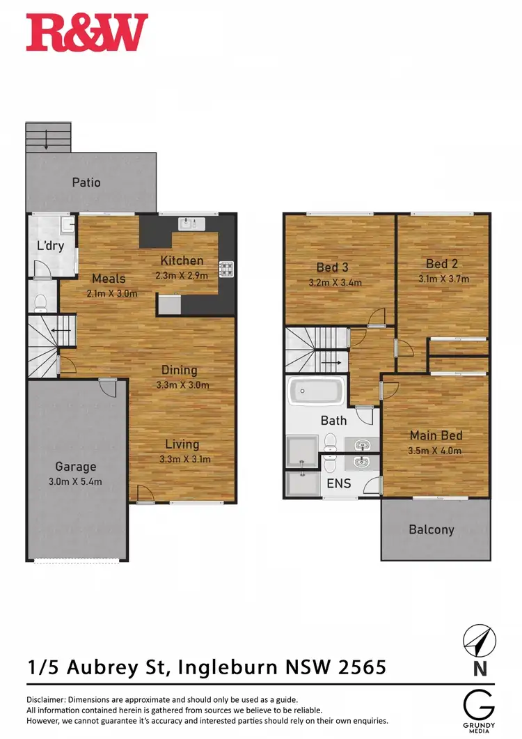 Floorplan of Homely house listing, 1/5 Aubrey Street, Ingleburn NSW 2565