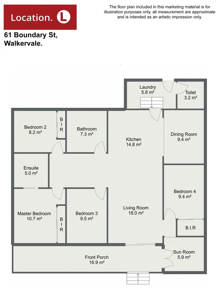 Floorplan of Homely house listing, 61 Boundary Street, Walkervale QLD 4670