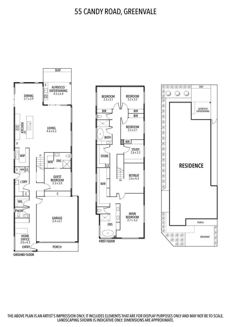 Floorplan of Homely house listing, 55 Candy Road, Greenvale VIC 3059