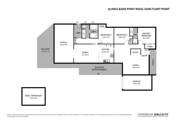 Floorplan of Homely house listing, 75 Macleans Point Road, Sanctuary Point NSW 2540