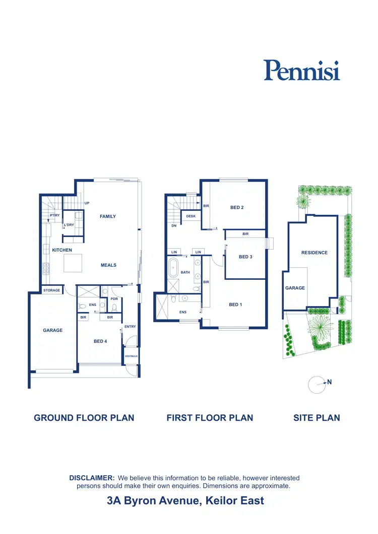 Floorplan of Homely townhouse listing, 3a Byron Avenue, Keilor East VIC 3033