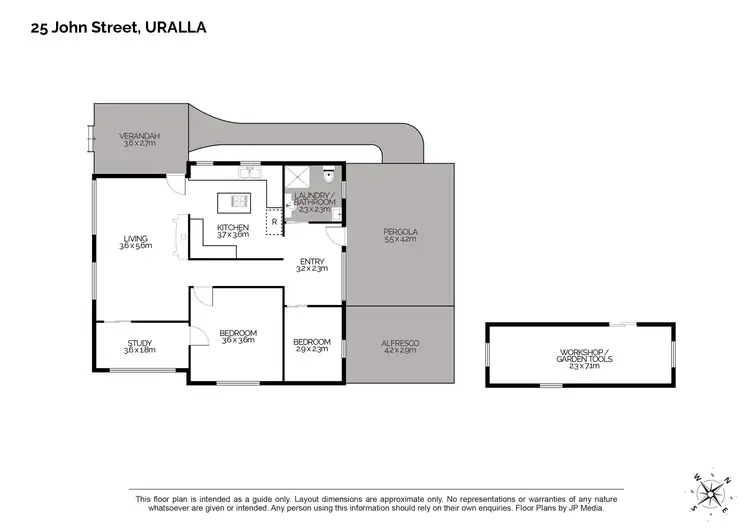 Floorplan of Homely house listing, 25 John Street, Uralla NSW 2358