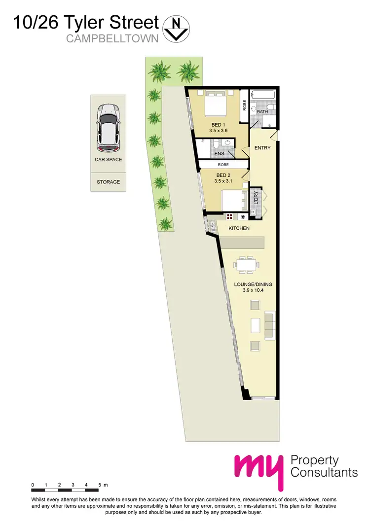 Floorplan of Homely apartment listing, 10/26 Tyler Street, Campbelltown NSW 2560