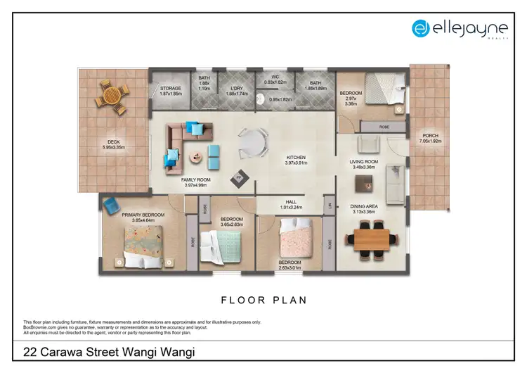 Floorplan of Homely house listing, 22 Carawa Street, Wangi Wangi NSW 2267