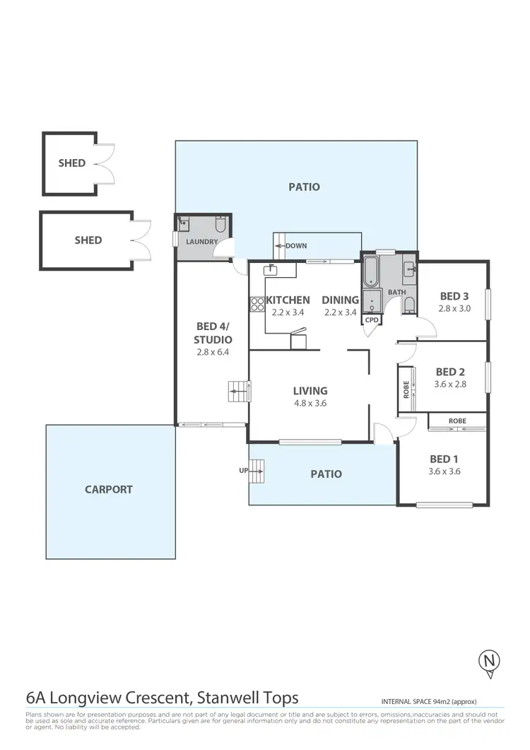 Floorplan of Homely house listing, 6A Longview Crescent, Stanwell Tops NSW 2508