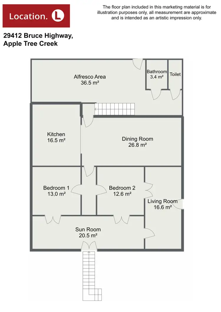 Floorplan of Homely house listing, 29412 Bruce Highway, Apple Tree Creek QLD 4660
