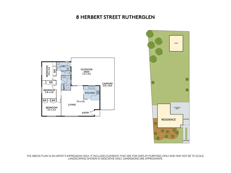 Floorplan of Homely house listing, 8 Herbert street, Rutherglen VIC 3685