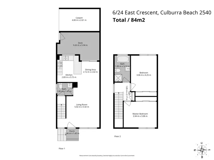 Floorplan of Homely townhouse listing, 6/24 East Crescent, Culburra Beach NSW 2540