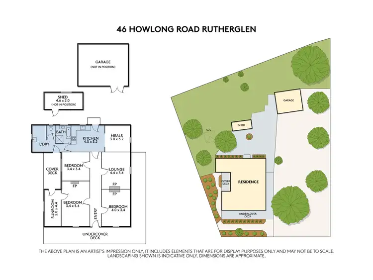Floorplan of Homely house listing, 46 Howlong Road, Rutherglen VIC 3685