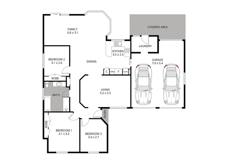 Floorplan of Homely house listing, 13 Tabourie Close, Flinders NSW 2529
