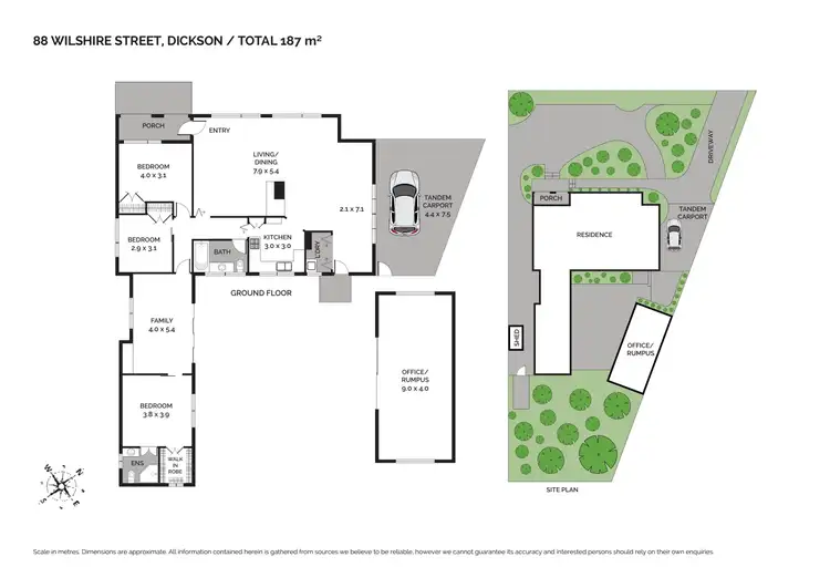 Floorplan of Homely house listing, 88 Wilshire St, Dickson ACT 2602