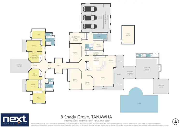 Floorplan of Homely house listing, 8 Shady Grove, Tanawha QLD 4556