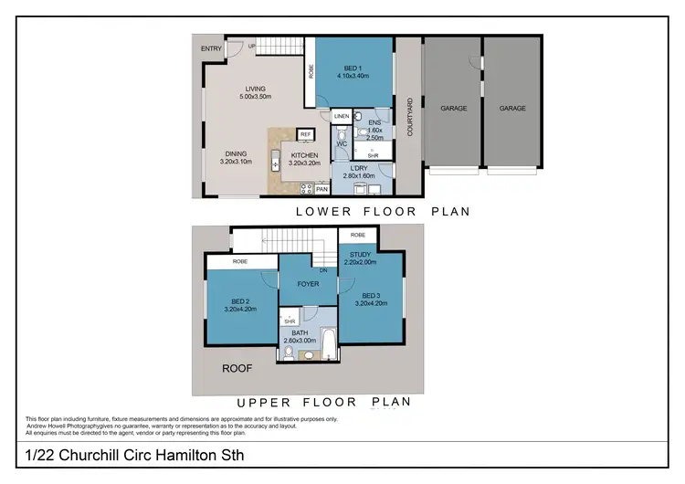 Floorplan of Homely townhouse listing, 1/22 Churchill Circuit, Hamilton South NSW 2303