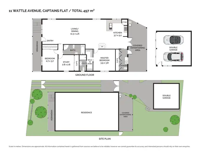 Floorplan of Homely house listing, 11 Wattle Ave, Captains Flat NSW 2623