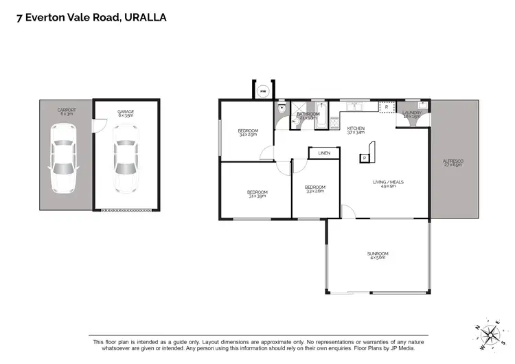 Floorplan of Homely rural property listing, 7 Everton Vale Road, Rocky River NSW 2358