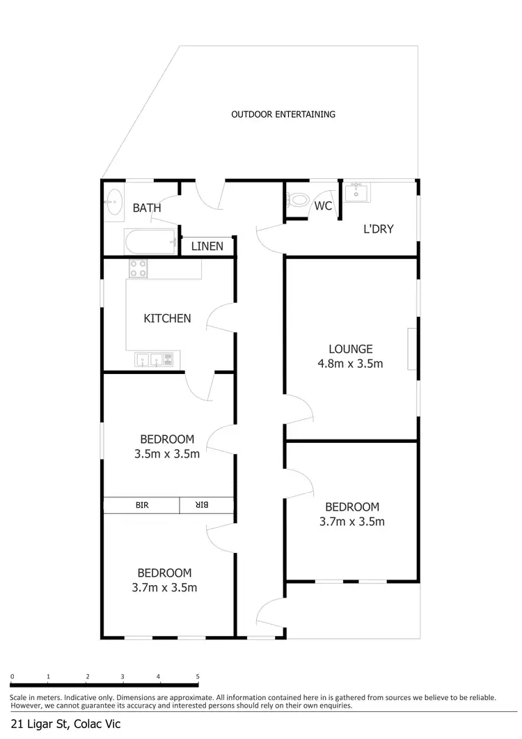 Floorplan of Homely house listing, 21 Ligar Street, Colac VIC 3250