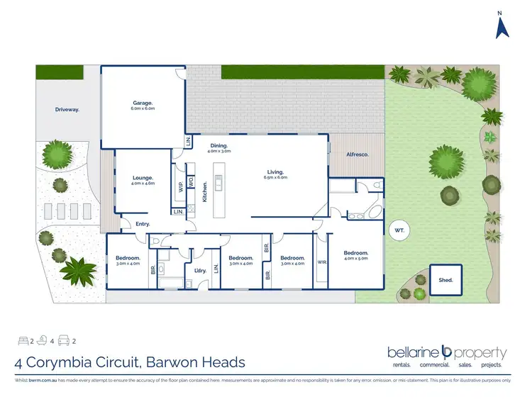 Floorplan of Homely house listing, 4 Corymbia Circuit, Barwon Heads VIC 3227