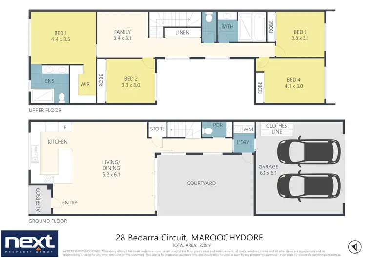Floorplan of Homely house listing, 28 Bedarra Circuit, Maroochydore QLD 4558