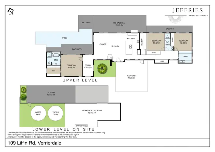 Floorplan of Homely rural property listing, 109 Litfin Road, Verrierdale QLD 4562