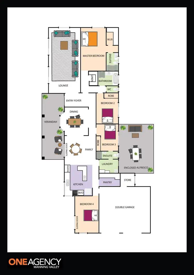 Floorplan of Homely rural property listing, 7036 The Bucketts Way, Taree South NSW 2430
