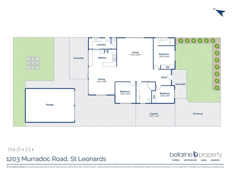 Floorplan of Homely house listing, 1203 Murradoc Road, St Leonards VIC 3223