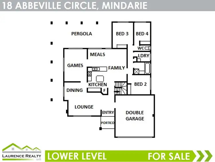 Floorplan of Homely house listing, 18 Abbeville Circuit, Mindarie WA 6030