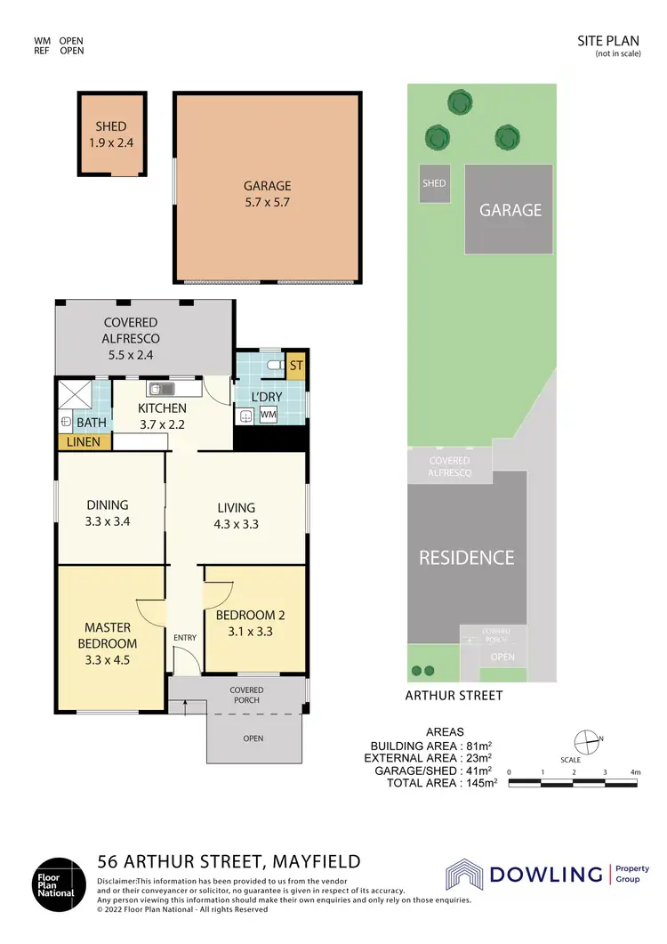 Floorplan of Homely house listing, 56 Arthur Street, Mayfield NSW 2304