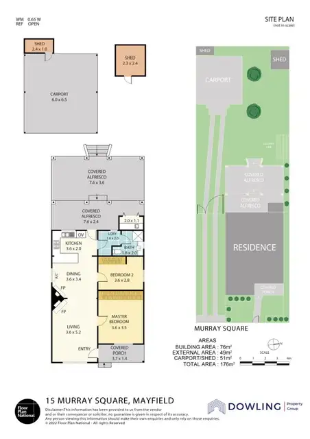 Floorplan of Homely house listing, 15 Murray Square, Mayfield NSW 2304