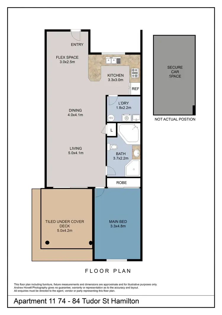 Floorplan of Homely unit listing, 11/74-84 Tudor Street, Hamilton NSW 2303