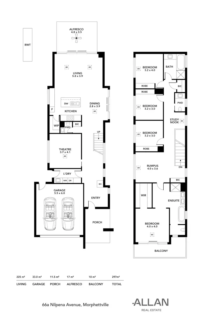 Floorplan of Homely house listing, 66a Nilpena Avenue, Morphettville SA 5043