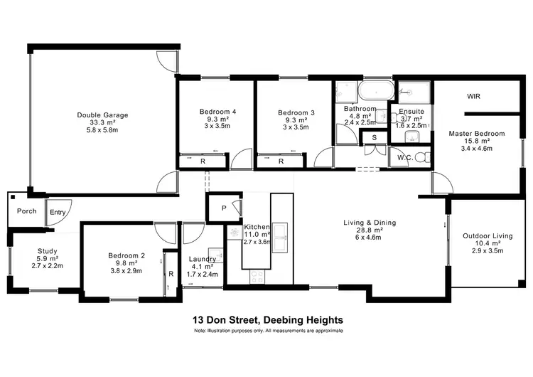 Floorplan of Homely house listing, 13 Don Street, Deebing Heights QLD 4306